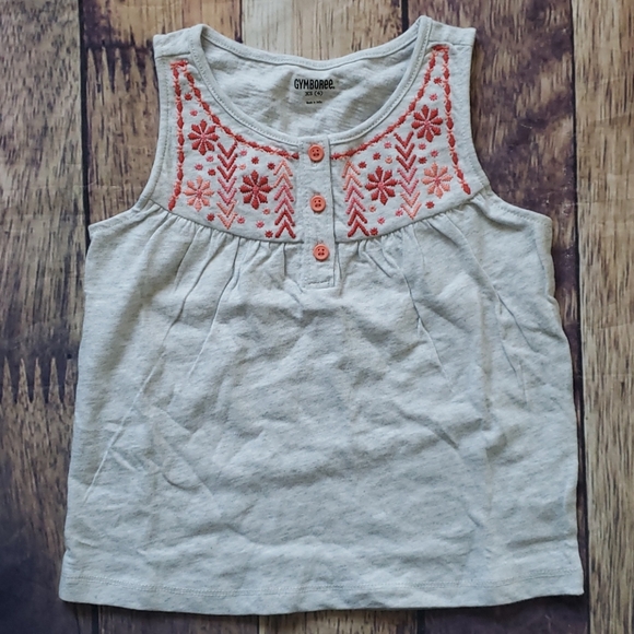 Gymboree Other - Embroidered Floral Tank
